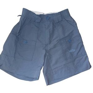 AFTCO Youth Fishing Shorts Size 26 Blue Performance Cargo 10/12 nylon